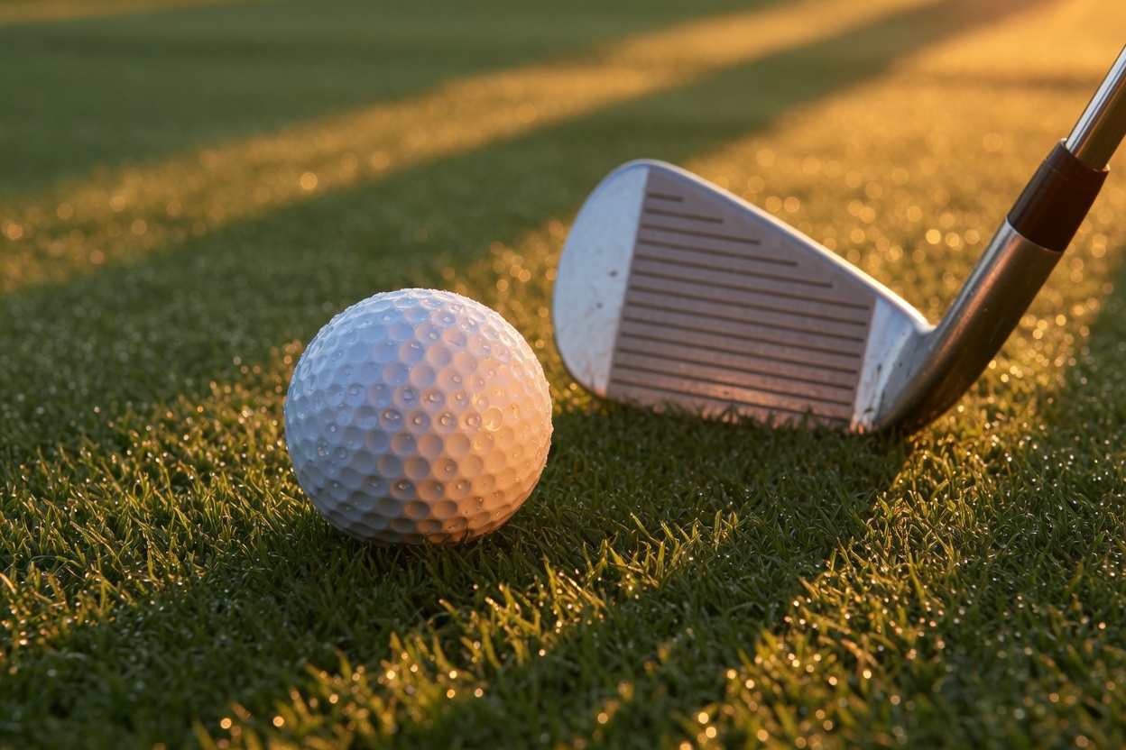 Ball and iron in dew