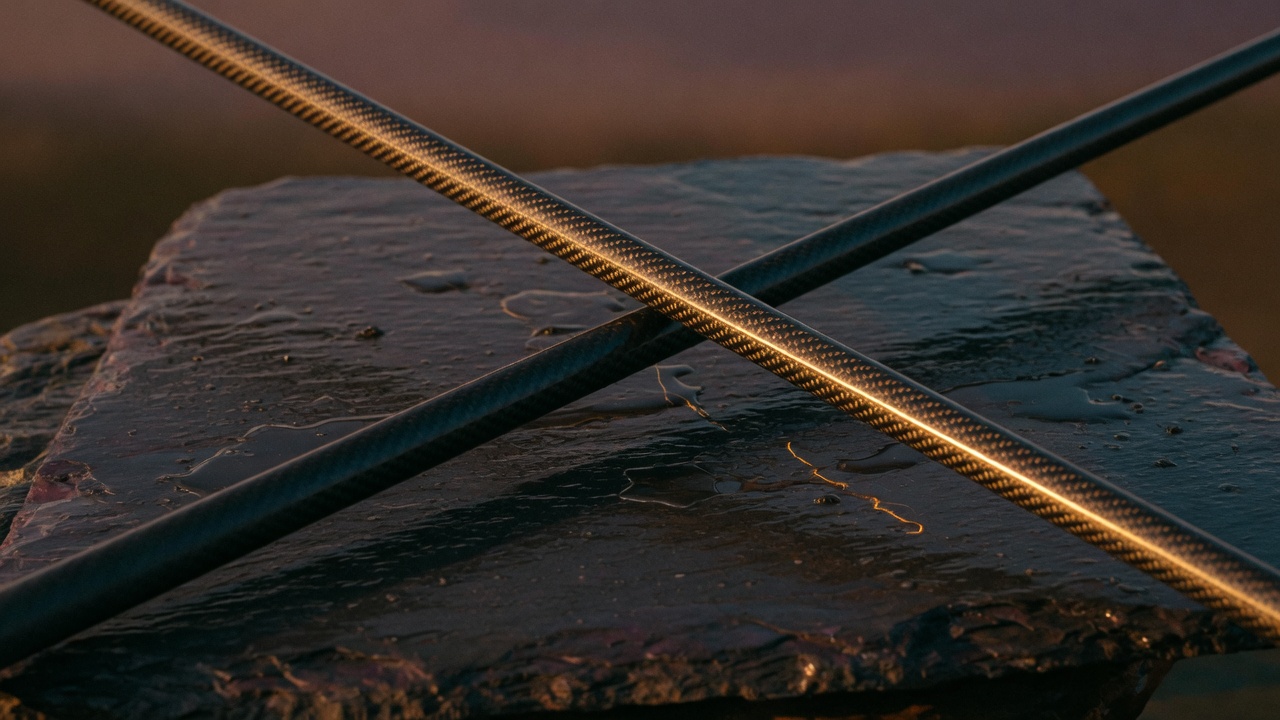 Carbon shafts on slate