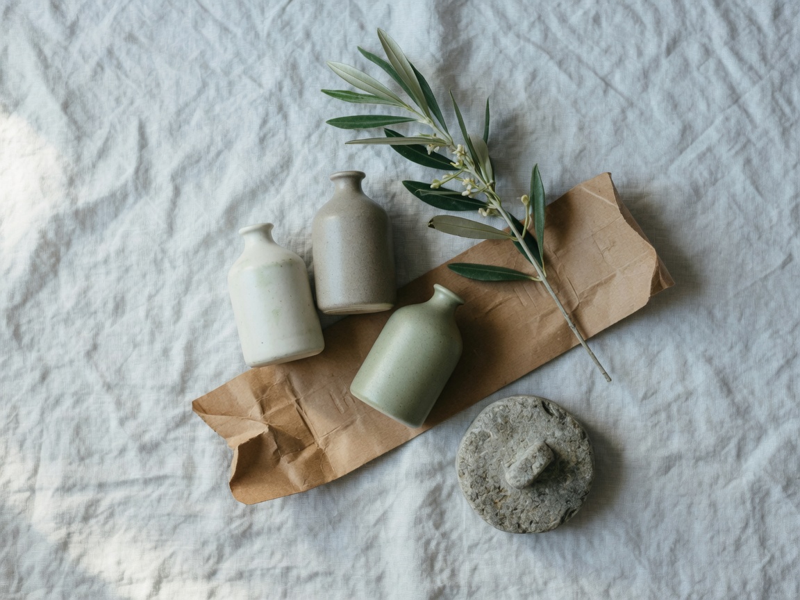 Packaging on linen