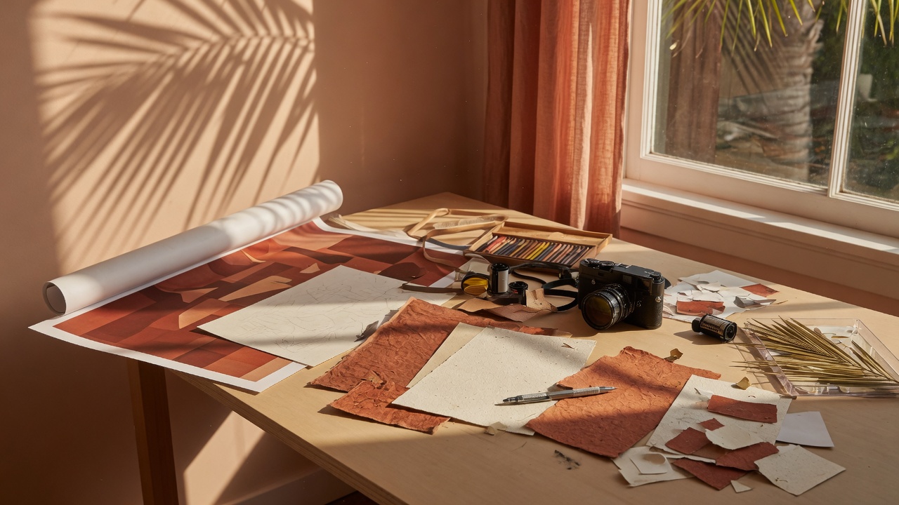 Studio table, late light